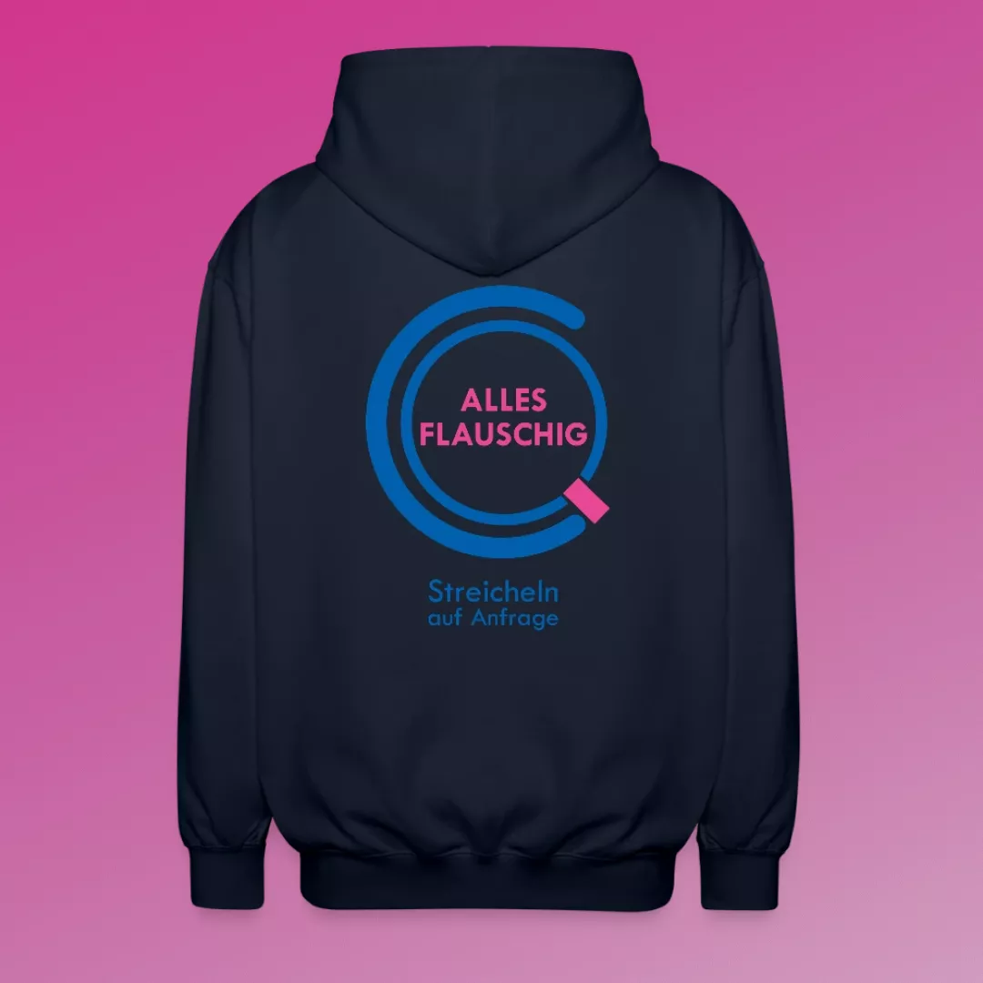 CheersQueersStyle_Flauschig_ZipHoody_U_schwarz