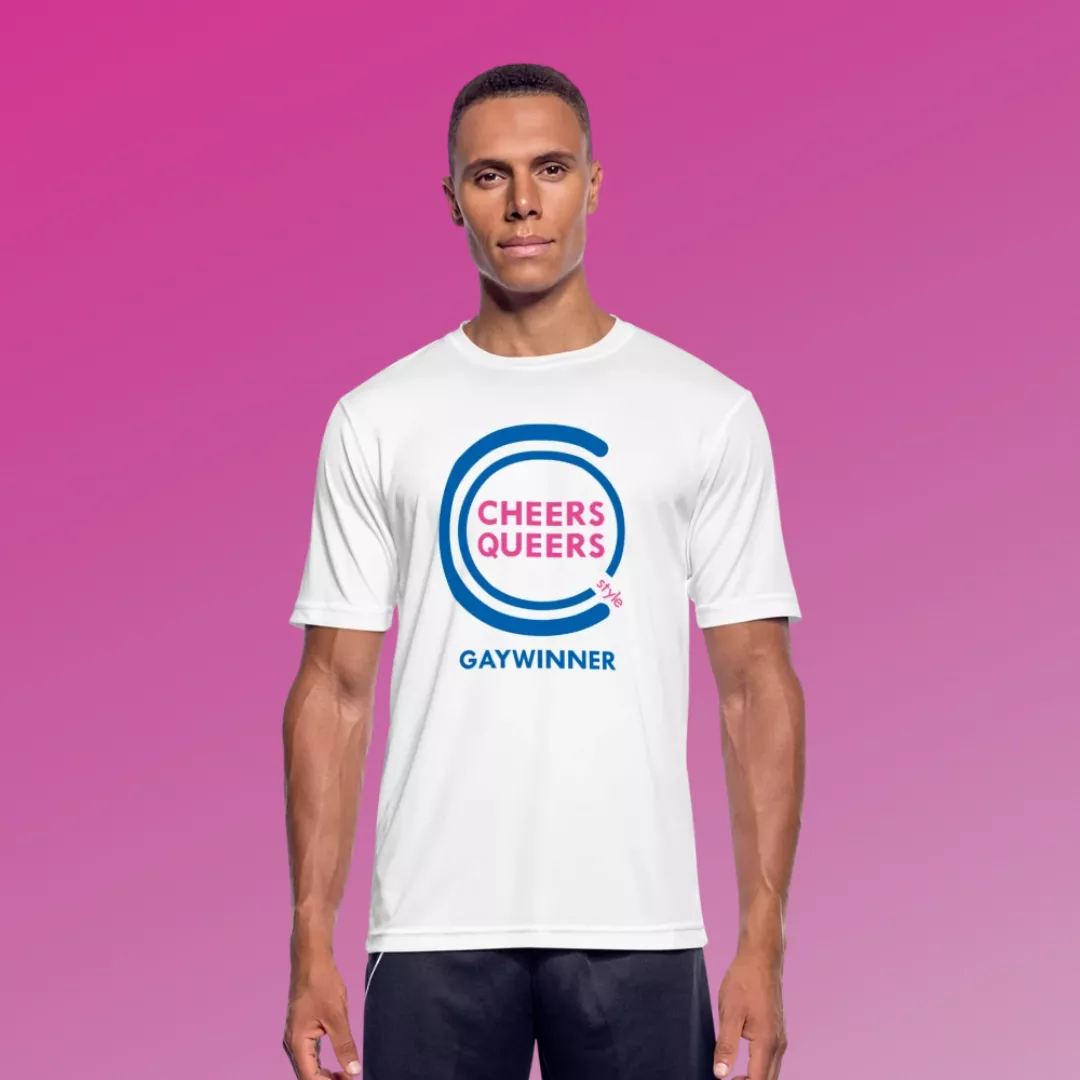 CheersQueersStyle_Gaywinner_T-Shirt_H_weiß