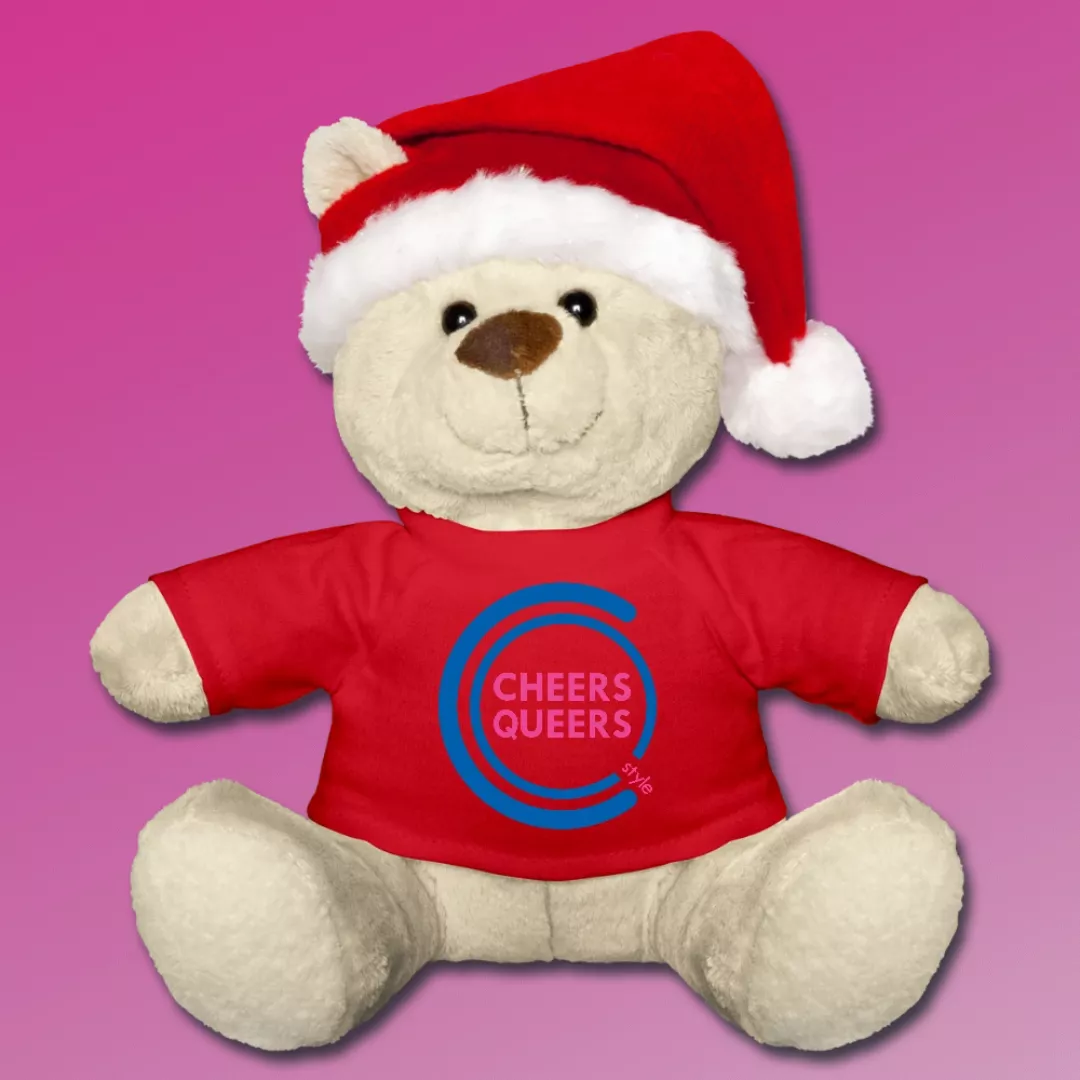 CheersQueersStyle_Weihnachts_Teddy_rot