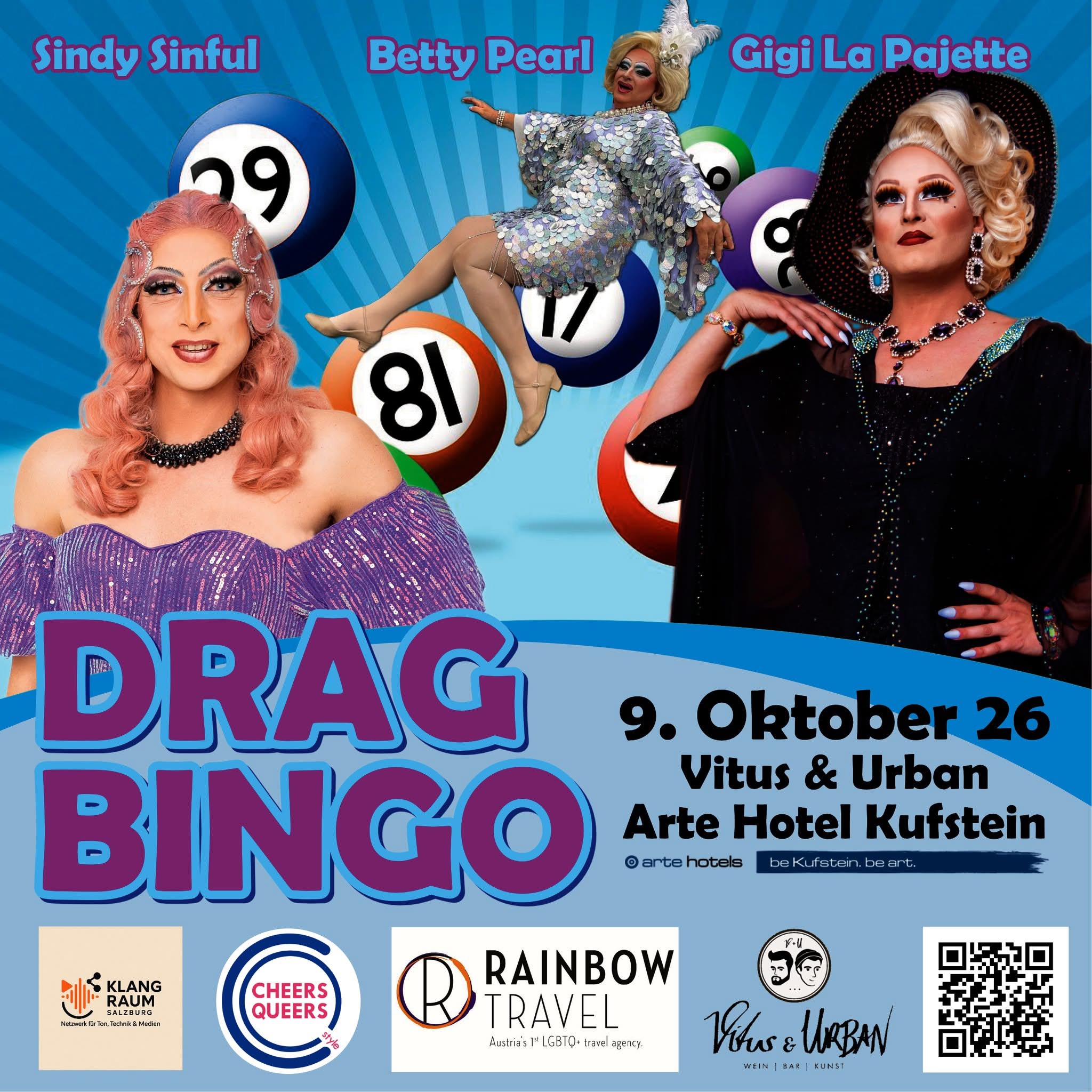 Perlen Pride Drag Bingo Kufstein